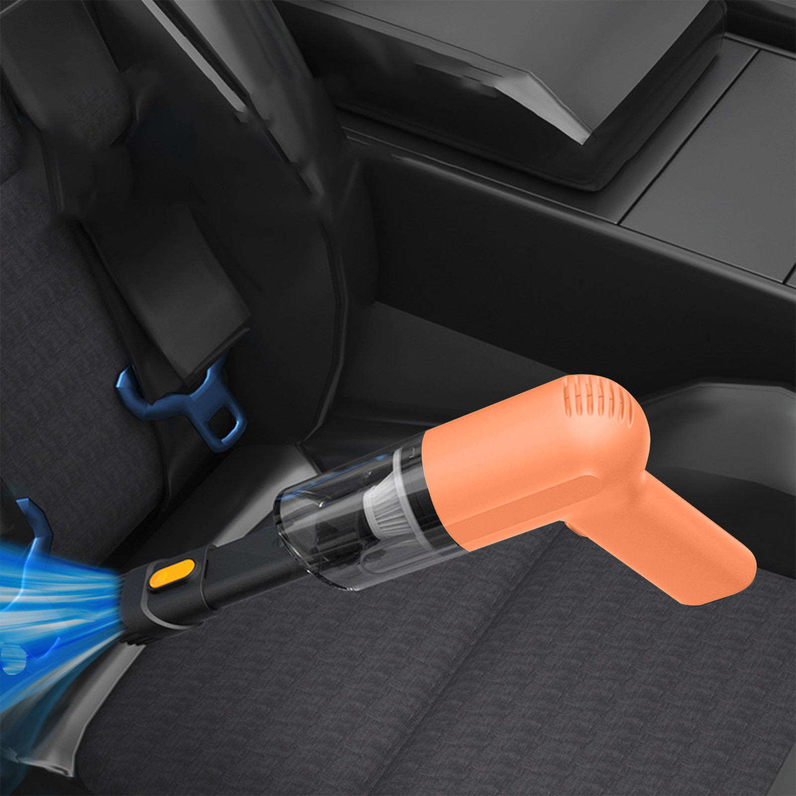 Yyeselk Handheld Vacuum,Portable Mini Auto Vacuum Cleaner, Wireless Handheld Car Vacuum Cleaner, 6000 Pa Super Suction Power, Dust Buster Cordless Rechargeable for Car Home and Office